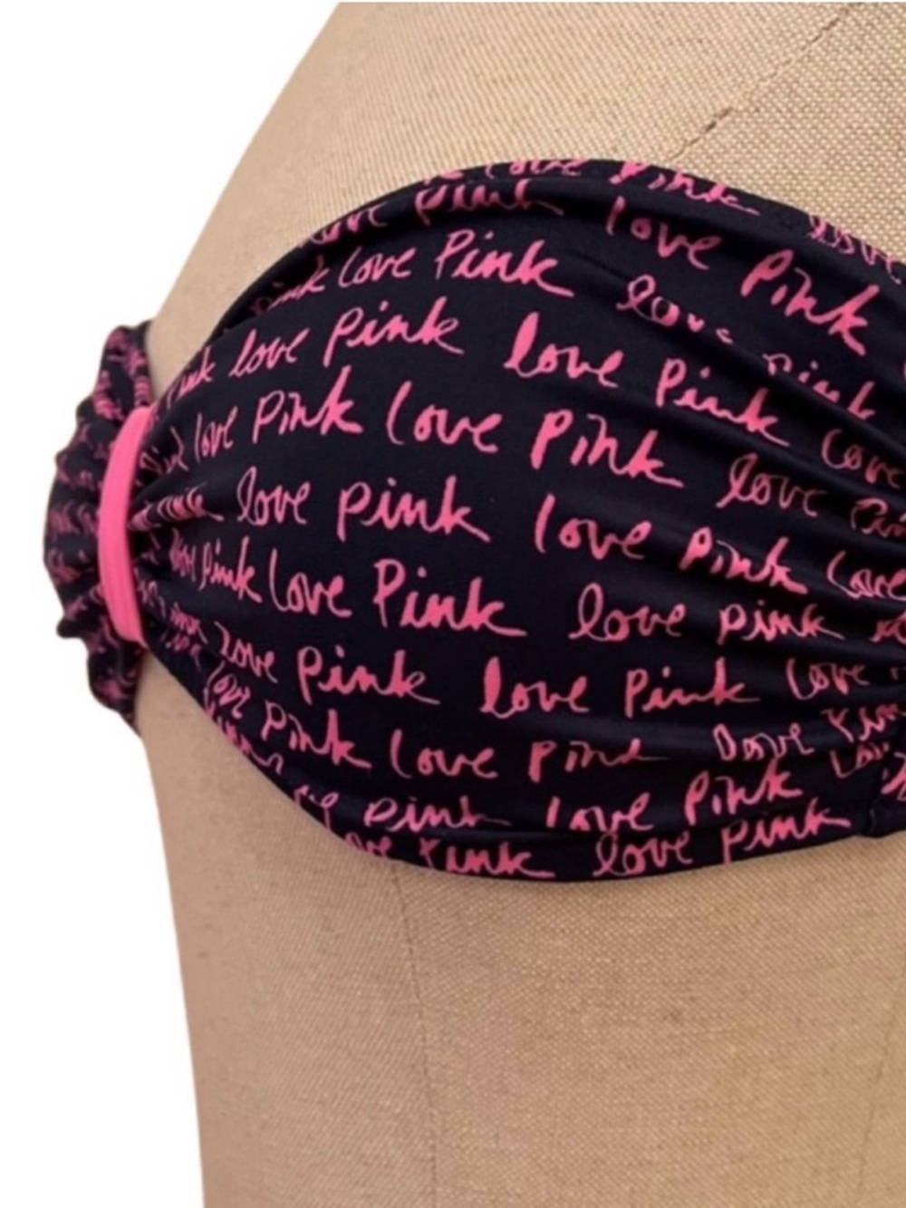 PINK Victoria’s Secret Logo Bandeau Swimsuit Top